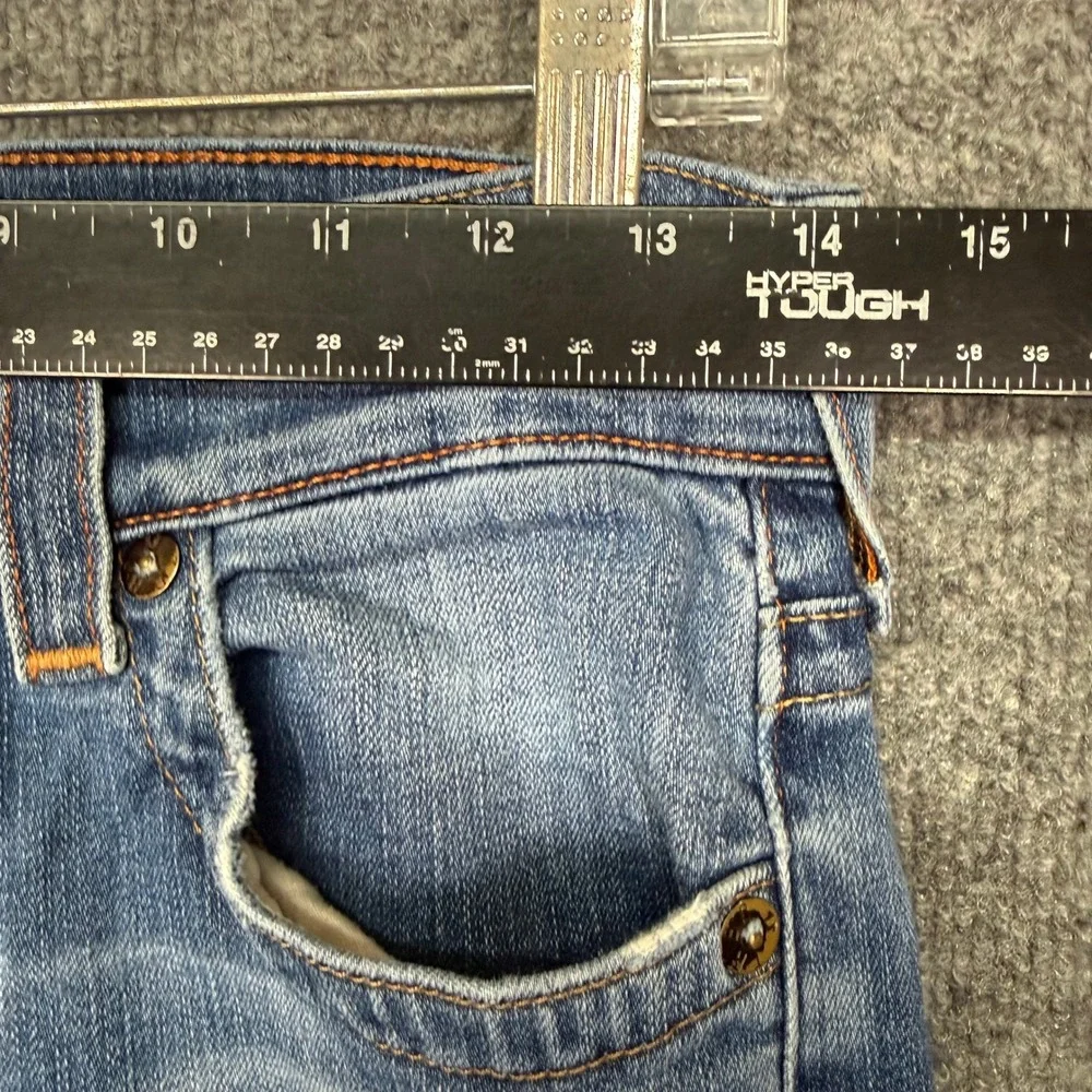 True Religion Jeans Mens 28 Blue Geno Relaxed Slim‎ Medium Wash Horseshoe 28x33